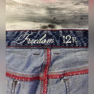 Tommy Hilfiger Woman's Freedom Boot Blue Jeans Size 12R